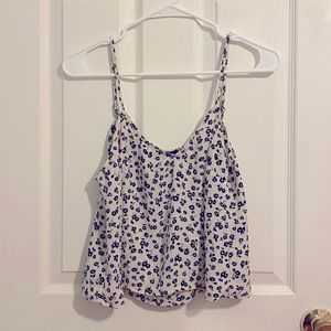 Floral Crop Tank Top